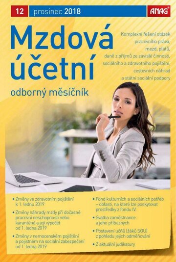 Obálka e-magazínu Mzdová účetní 2018 12/18