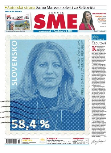 Obálka e-magazínu SME 1.4.2019