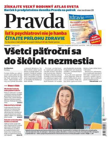 Obálka e-magazínu Pravda 21. 10. 2019