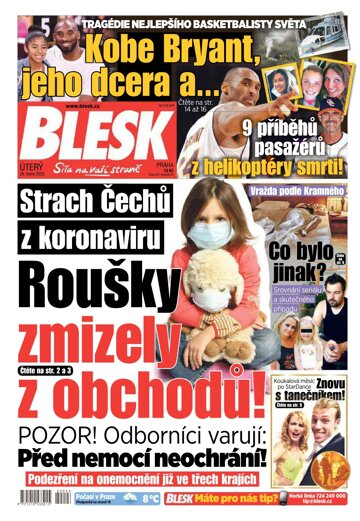 Obálka e-magazínu Blesk 28.1.2020