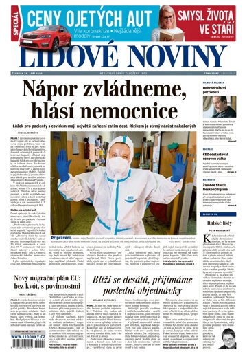 Obálka e-magazínu Lidové noviny 24.9.2020