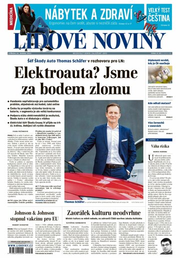 Obálka e-magazínu Lidové noviny 14.4.2021