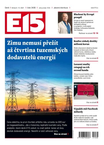 Obálka e-magazínu E15 6.10.2021