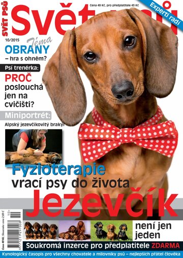 Obálka e-magazínu Svět psů 10/2015