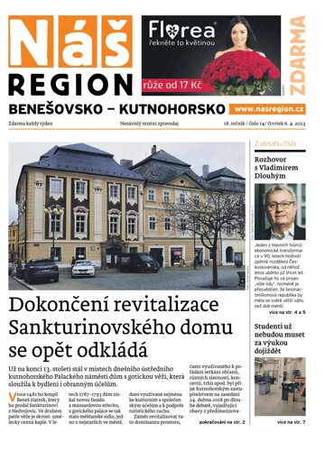 Obálka e-magazínu Náš Region - Benešovsko/Kutnohorsko 14/2023