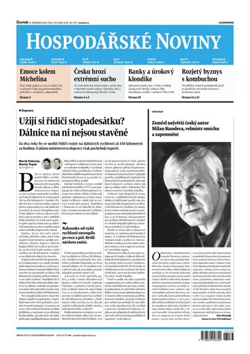 Obálka e-magazínu Hospodářské noviny 133 - 13.7.2023