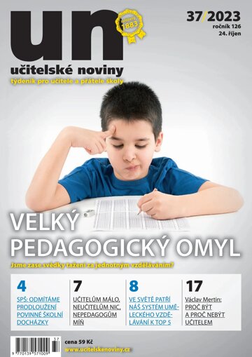 Obálka e-magazínu Učitelské noviny 37/2023