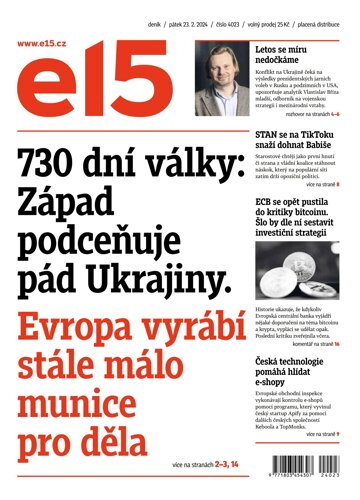 Obálka e-magazínu E15 23.2.2024