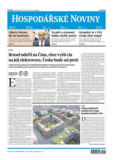 Obálka e-magazínu Hospodářské noviny 114 - 13.6.2024