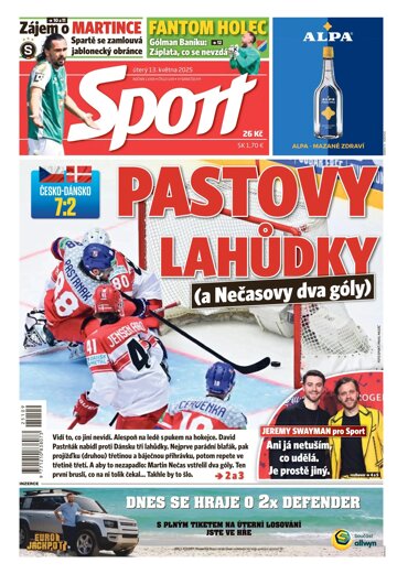Obálka e-magazínu Sport 13.5.2025