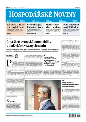 Obálka e-magazínu Hospodářské noviny 109 - 9.6.2025