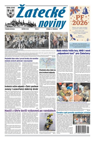 Obálka e-magazínu Žatecké noviny 1/26