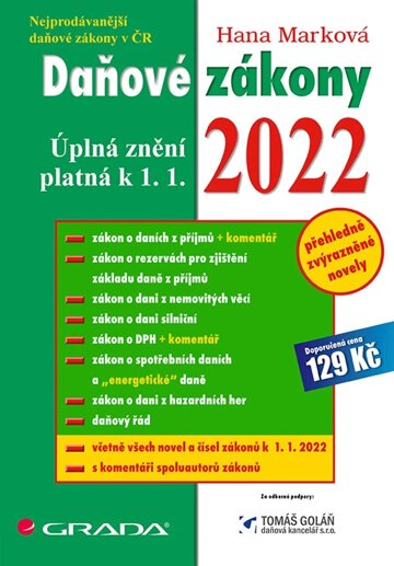 Obálka knihy Daňové zákony 2022