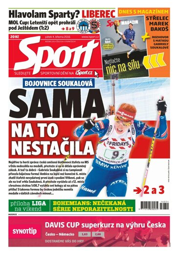 Obálka e-magazínu Sport 4.3.2016