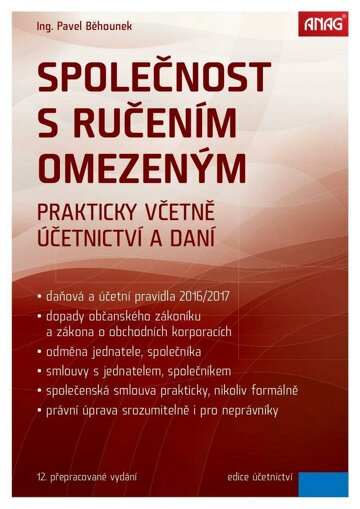 Obálka e-magazínu Společnost s ručením omezeným 2016 – prakticky včetně účetnictví a daní