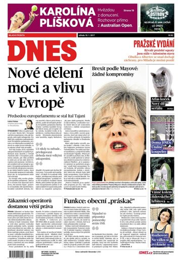 Obálka e-magazínu MF Dnes 18.1.2017