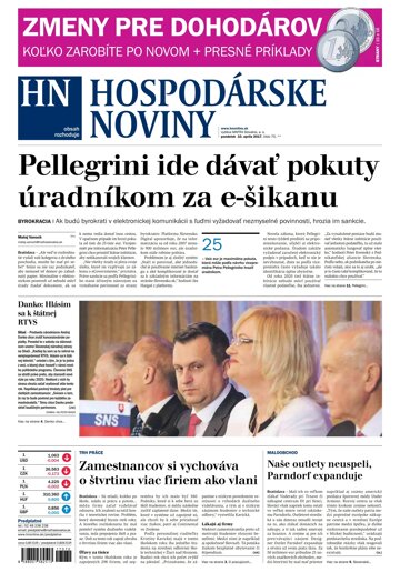 Obálka e-magazínu Hospodárske noviny 10.04.2017