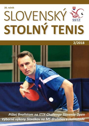 Obálka e-magazínu Slovenský stolný tenis 2/2018