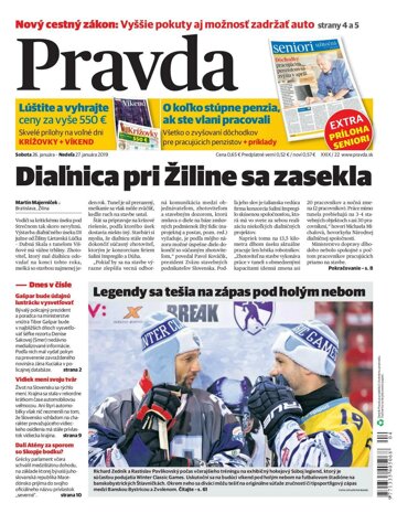 Obálka e-magazínu Pravda 26. 1. 2019