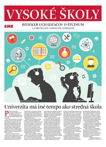 Obálka e-magazínu SME VYSOKÉ ŠKOLY 6/2/2019