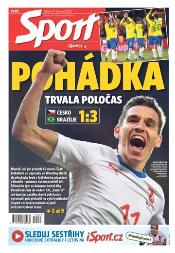 Obálka e-magazínu Sport 27.3.2019