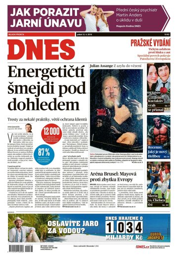 Obálka e-magazínu MF Dnes 12.4.2019