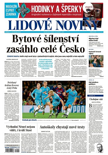 Obálka e-magazínu Lidové noviny 6.11.2019