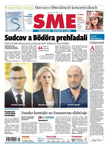 Obálka e-magazínu SME 30.1.2020