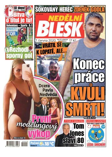 Obálka e-magazínu Nedělní Blesk 7.6.2020