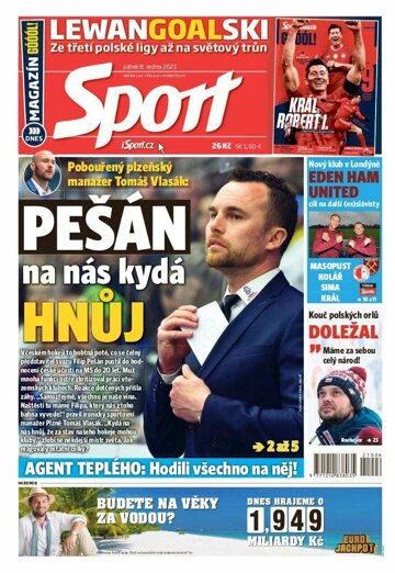 Obálka e-magazínu Sport 8.1.2021