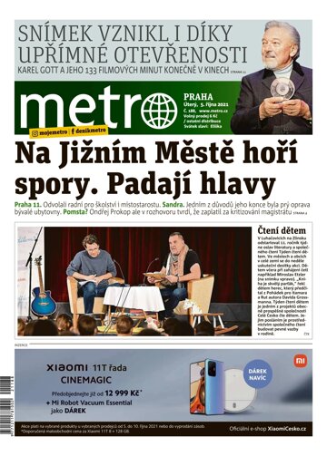 Obálka e-magazínu deník METRO 5.10.2021