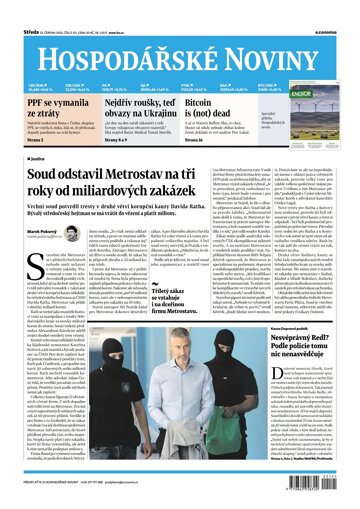 Obálka e-magazínu Hospodářské noviny 121 - 22.6.2022