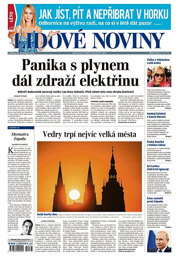 Obálka e-magazínu Lidové noviny 20.7.2022