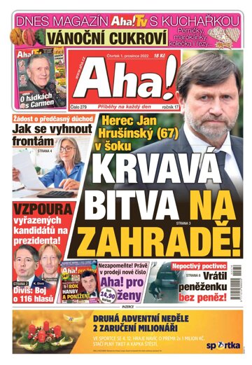 Obálka e-magazínu AHA! 1.12.2022