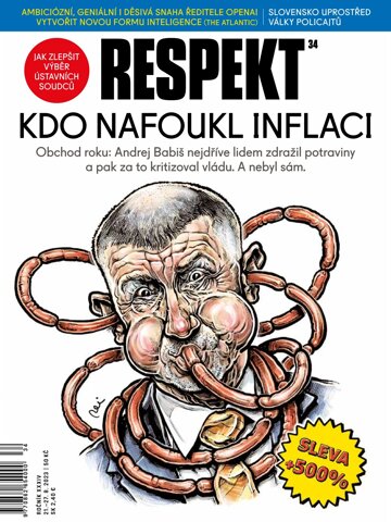 Obálka e-magazínu Respekt 34/2023