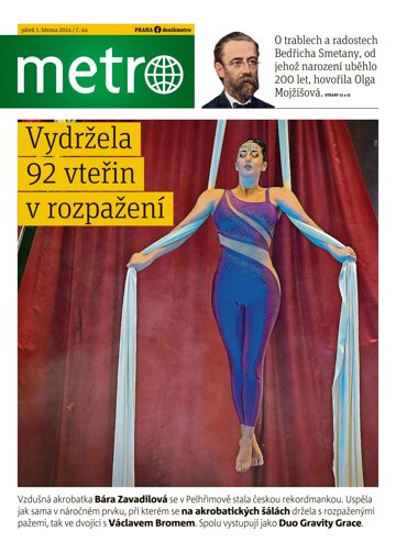 Obálka e-magazínu deník METRO 1.3.2024