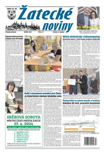 Obálka e-magazínu Žatecké noviny 17/24