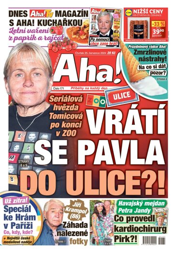 Obálka e-magazínu AHA! 25.7.2024