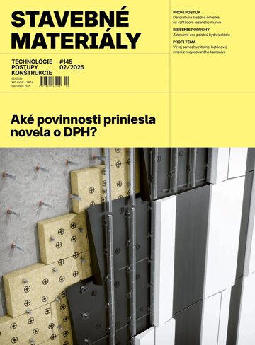 Obálka e-magazínu Stavebné materiály 2/2025