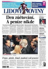 Obálka e-magazínu Lidové noviny 3.10.2013