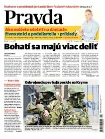 Obálka e-magazínu Pravda 11.3.2014