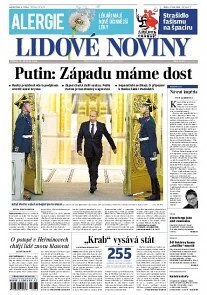 Obálka e-magazínu Lidové noviny 19.3.2014