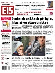 Obálka e-magazínu E15 6.5.2014