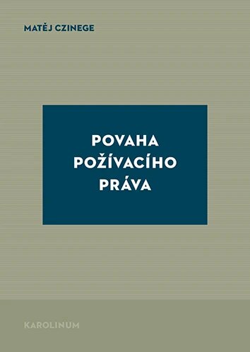 Obálka knihy Povaha požívacího práva