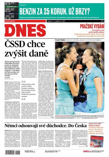 Obálka e-magazínu MF Dnes 17.1.2015
