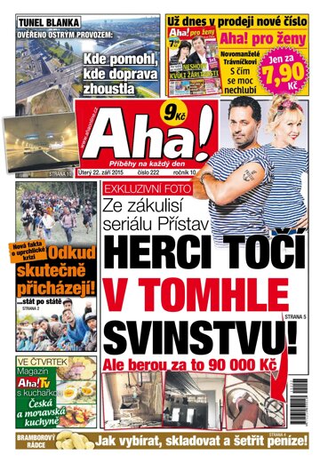 Obálka e-magazínu AHA! 22.9.2015