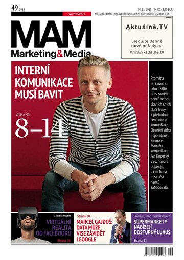 Obálka e-magazínu Marketing & Media 49 - 30.11.2015