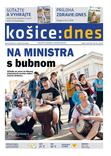 Obálka e-magazínu košice:dnes 6.4.2016