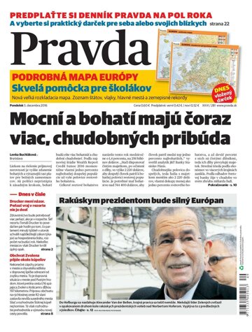 Obálka e-magazínu Pravda 5.12.2016