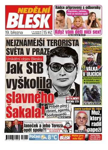 Obálka e-magazínu Nedělní Blesk 19.3.2017